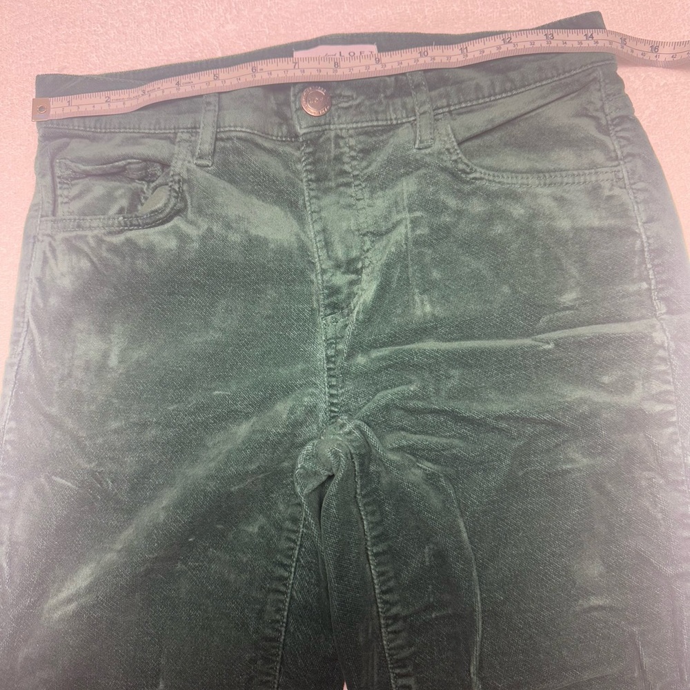 Green velvet look  Pants made and loved by Loft